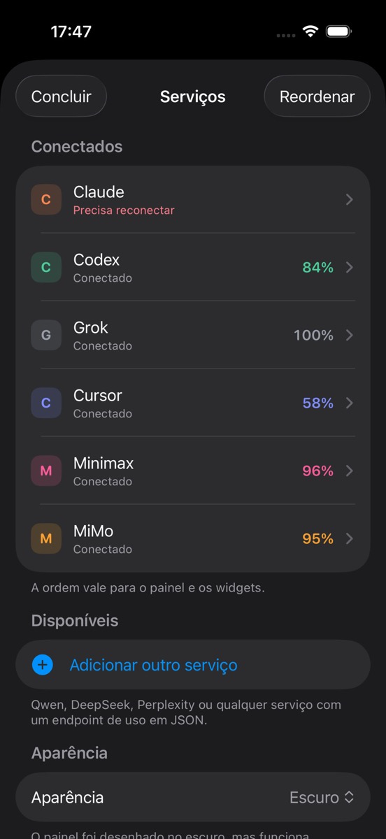 Serviços conectados